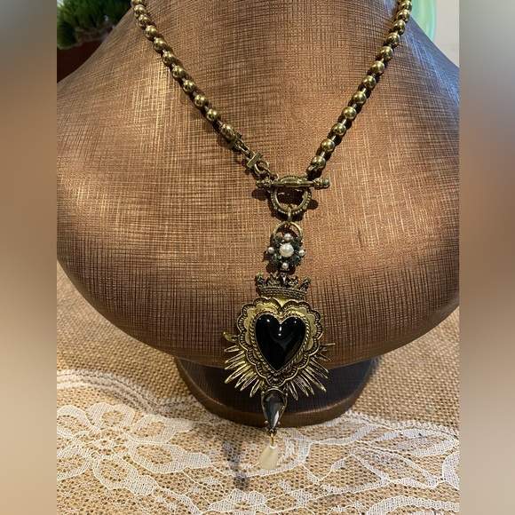 Free PeopleNWOT Bronze Heart Charm Pendant Necklace - Picture 7 of 10